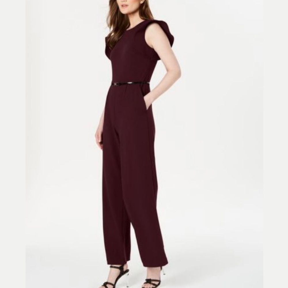 NWT Calvin Klein Deep Purple Jumpsuit